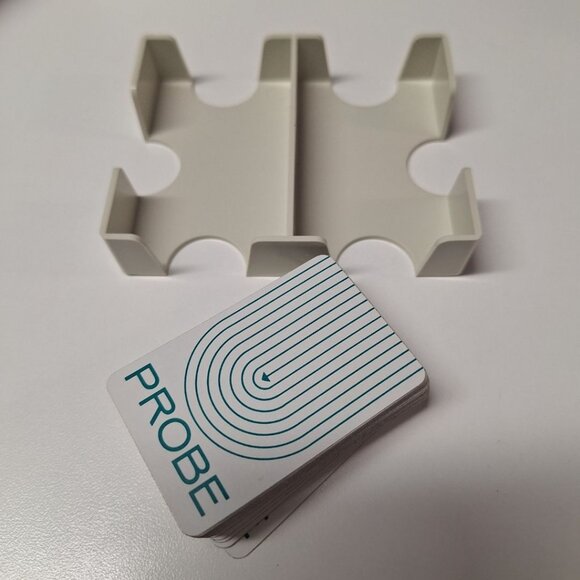 1974 Probe Game Replacement White Cards Piece Set Plastic Tray Holder Vintage - Picture 3 of 4